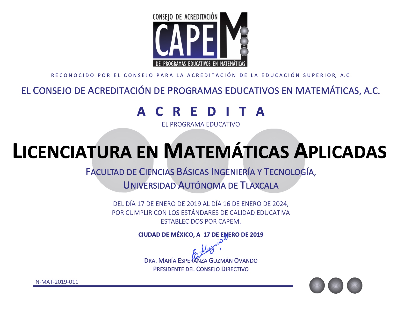 Licenciatura en Matemáticas